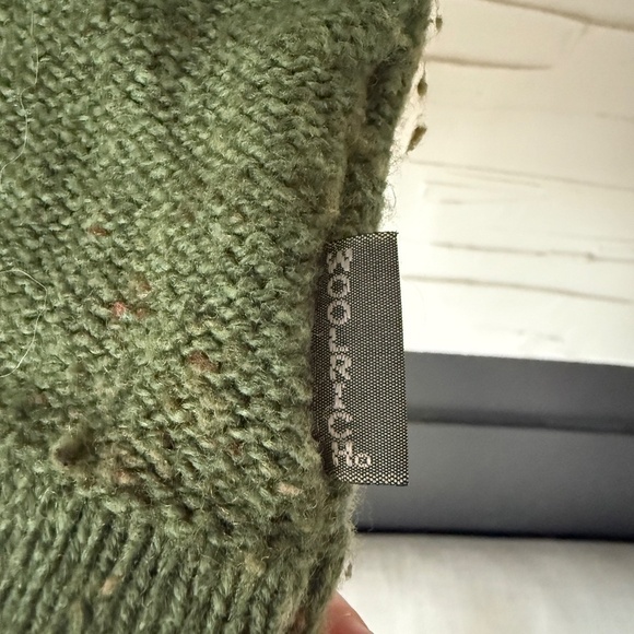 WOOL | Vintage Woolrich Half-Zip Sweater - Moss Heather Green - Size L - Picture 2 of 5